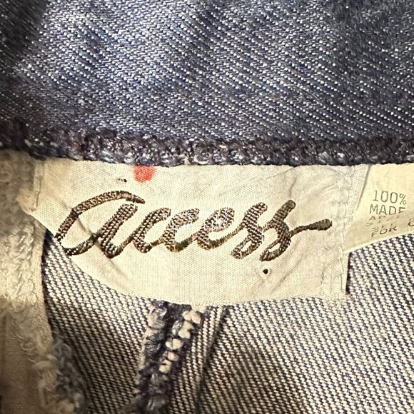 Vintage Access Modesty Maxi Denim Skirt Size 27 - Picture 3 of 4